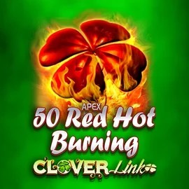 50 Red Hot Burning Clover Links slot icon by Novomatic, available at Playjonny Casino