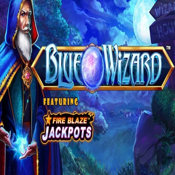 Play the Blue Wizard Fire Blaze Jackpots slot by Rarestone Gaming on Playjonny Casino