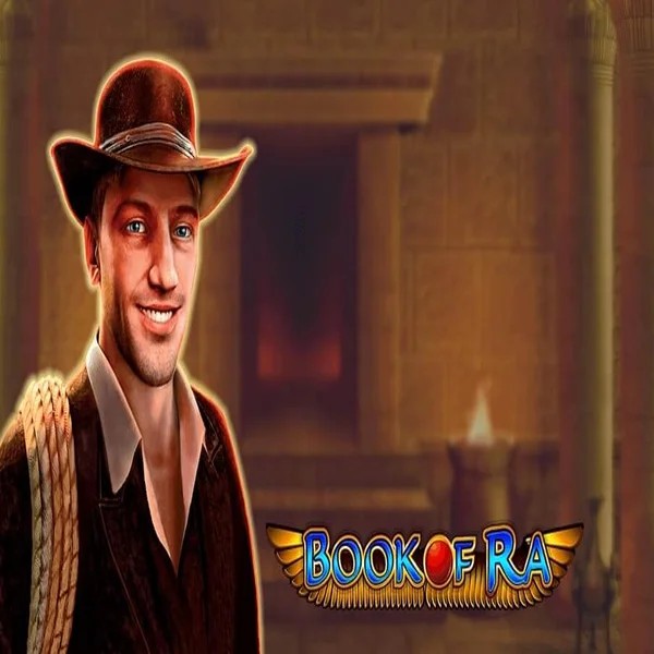 Book of Ra online game logo by Greentube on playjonnycasinoo.com