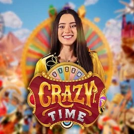Crazy Time slot visual from Evolution available on playjonnycasinoo.com