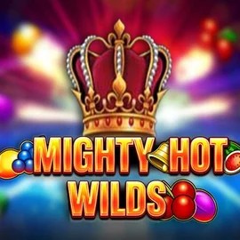 Mighty Hot Wilds slot logo by Inspired Gaming at Playjonny Casino