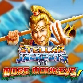 Stellar Jackpots with More Monkeys slot icon by Lightning Box Game, available at Playjonny Casino