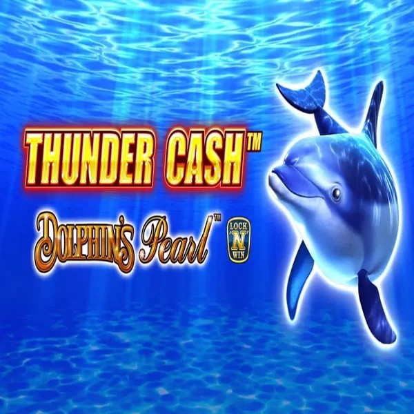 Thunder Cash Dolphins Pearl slot logo by Novomatic at Playjonny Casino