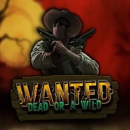 Wanted Dead or a Wild slot logo by Hacksaw Gaming at Playjonny Casino